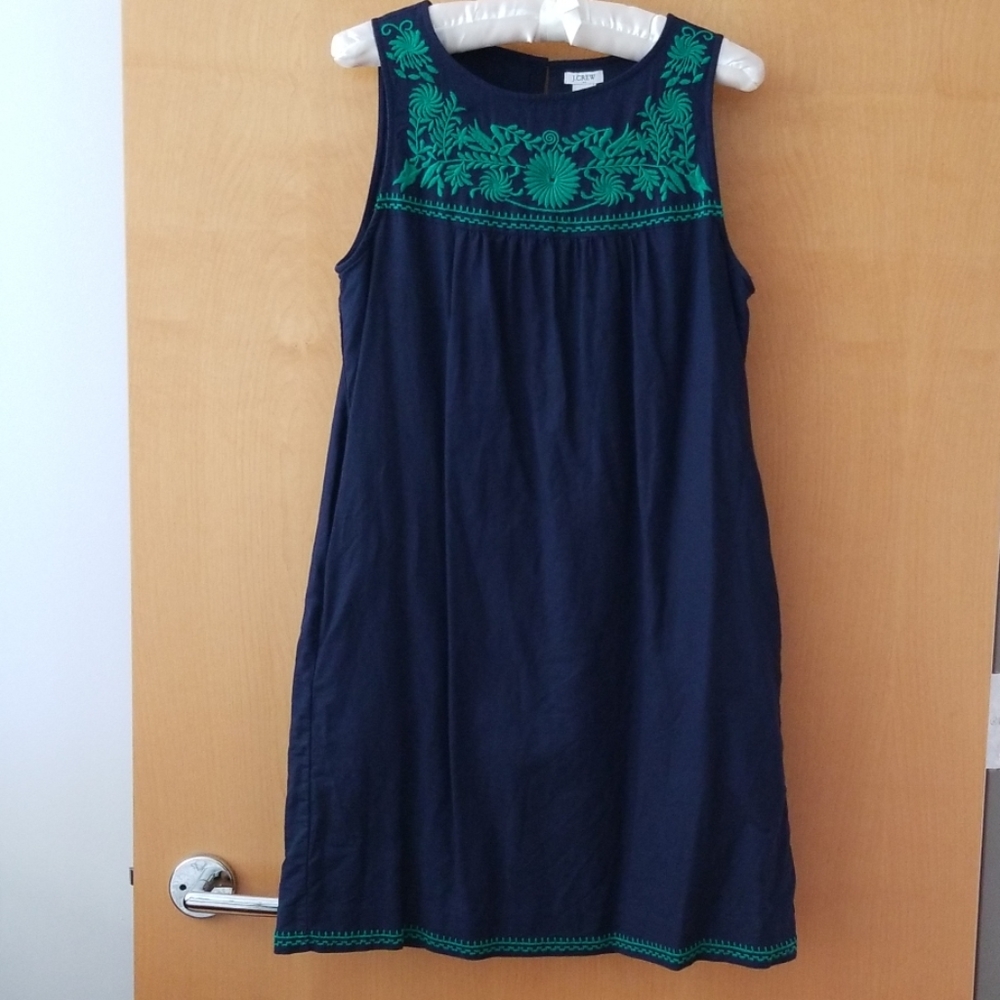 J. Crew Factory Embroidered Shift Dress
